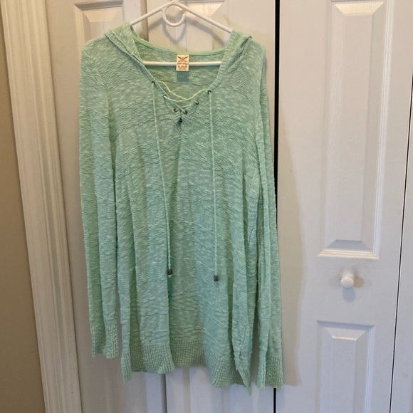 NWOT Extra long hoodie sweater - Picture 1 of 12